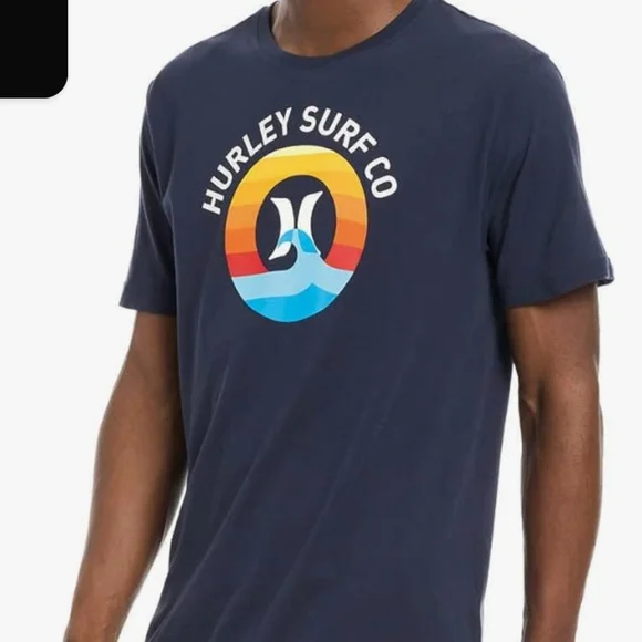 HURLEY Men's XXL Icon Slash Gradient T-shirt NEW - Picture 2 of 11